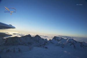 Planeur-GapTallard-couché-de-CielEtSoleil Survol en planeur